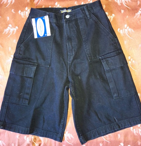 Pantacourt bermuda jean - jean, noir
