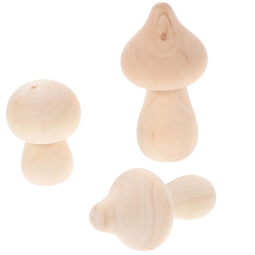 3pcs champignons bois non - 3pcs,