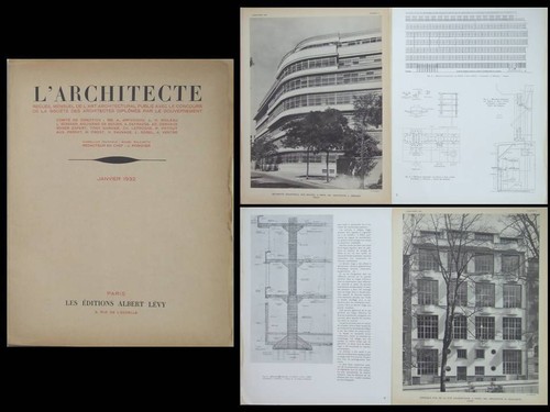 Architecte 1932 paris - paris,, rue