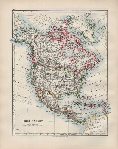 1904 ancien carte amérique - 1904,