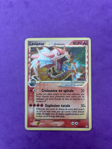Carte pokémon léviator star - carte,