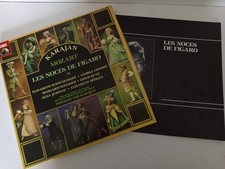 Karajan Mozart, les noces de Figaro,coffret 3 disques, 33 tours, vynils en t.b.e