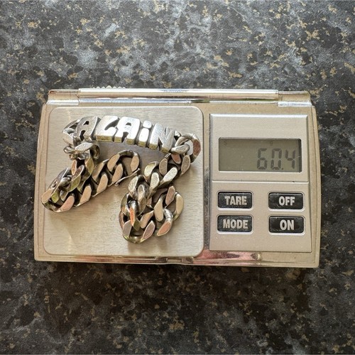 Gourmette homme argent - en,