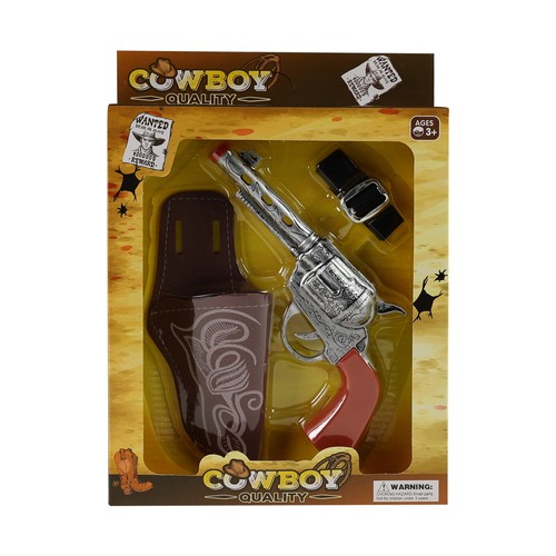 Pistolet cowboy avec étui - avec,