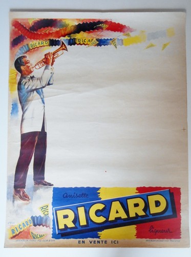 Affiche ancienne ricard - ancienne,