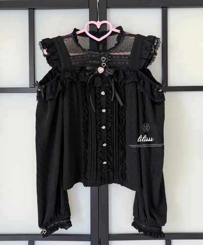 Liz lisa black knit top - liz,