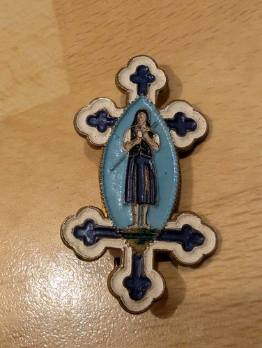 Broche peinte émaillée - broche, /