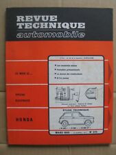 Revue Technique Automobile pour HONDA N 360 - N 600 - N 600 GT