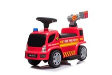 Camion Pompier Cavalcable Pour Enfants À Bulles Rouge