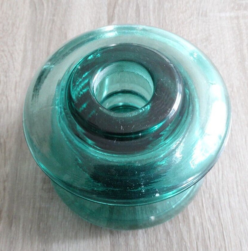 Ancien isolateur edf verre - ancien, en