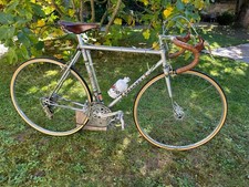 Vélo de course vintage Peugeot PX10 gris/gold de 1975