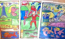 les trois Jaber peinture 1980