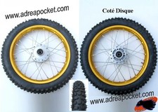 Roue Avant Aluminium Dorée 14