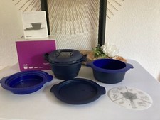 525⚜️Tupperware Cuisson à La Vapeur Micro-Ondes Micro Urban Millenial Bleu Foncé