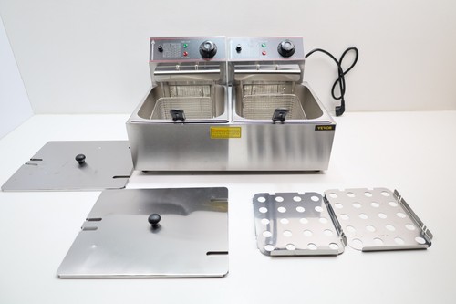 Friteuse électrique double