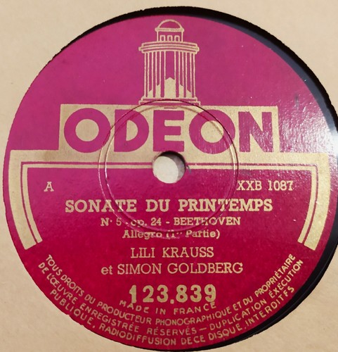 SET 3 X 78 RPM LILI KRAUSS /