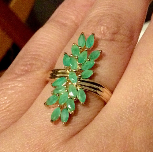 Bague émeraude naturelle - Émeraude,