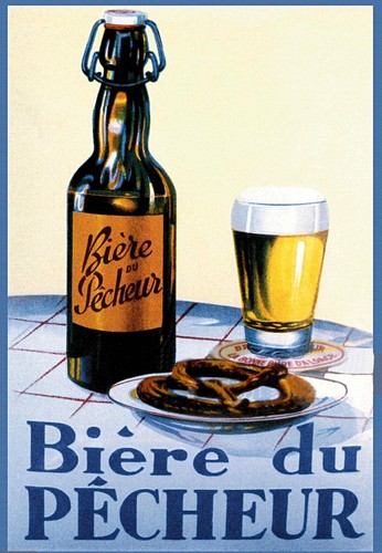 Poster affiche biere pecheur - poster,