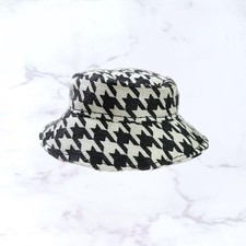 Chapeau seau pied de poule