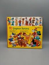 ancien livre cartonné Walt Disney 10 joyeux lurons Mickey 1972