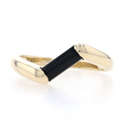 Bague 14k jaune onyx - 14k,