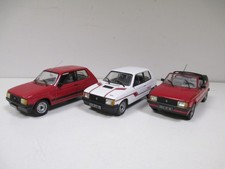 LOT de 3 SIMCA TALBOT SAMBA GL 1982 RALLYE 1983 CABRIOLET 1983 IXO ALTAYA 1/43