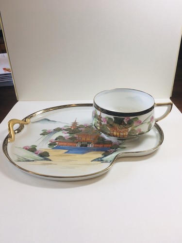 Hand painted japanese kutani - hand,