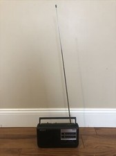 SONY ICF38 Portable AM/FM Radio ICF-38 Tested Working Batteries Or Cord