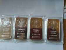 1 - 5 Troy oz. .999 Fine Silver Bar - Sunshine Minting