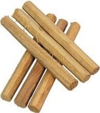 10 CHEVILLES D'ameublement Bois - CHEVILLE CHENE A PANS - 10 x 110 mm