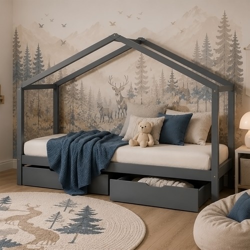 Lit maison enfant cabane - de,
