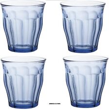 LOT  de 4 VERRE A EAU Picardie Marine 20  cl verre  DURALEX