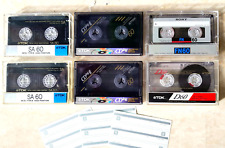 Lot 6 K7 audio 60 : 2 TDK cd-ing II + 2 SA II + 1 I & 1 SONY I cassettes vierges