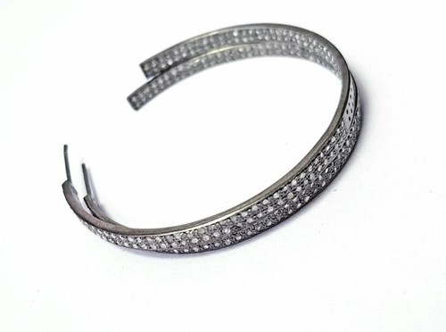 Diamant pavé bobo boucle - pavé,