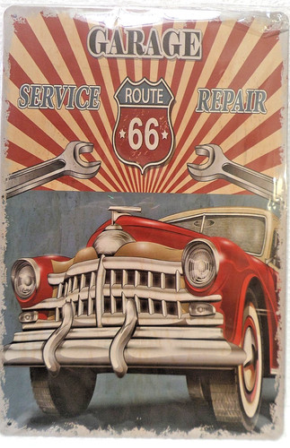 Plaque metal vintage 20x30 - vintage,
