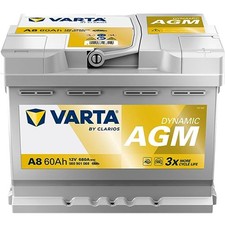 VARTA 560901068K262 Dynamic AGM Batterie de Démarrage 12V 60Ah 680A EN