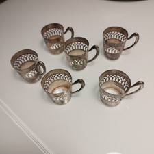 Service De Porte Verres A Liqueur En Argent 800/1000