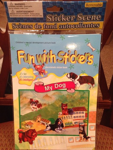 Dog sticker scene book - scene,