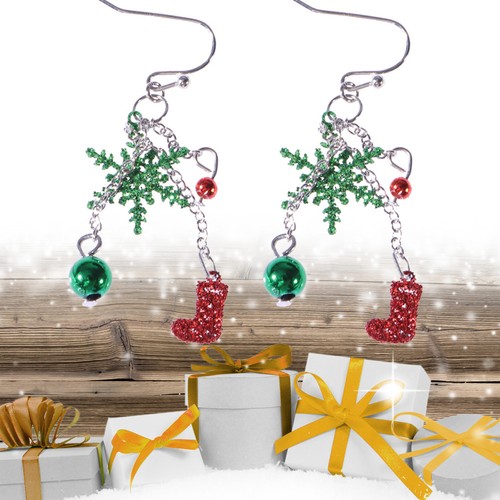 Boucles oreilles de noël - ,