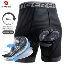 TIGER Cyclisme Shorts Respirant Maille Vélo Sous-Vêtements Gel Pad Antichoc VTT.