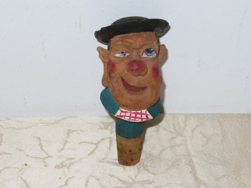 Figurine bois tête - bois, de
