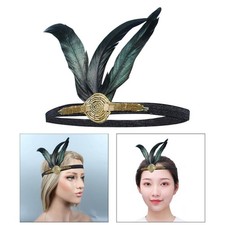 1920S Noir Plume Flapper