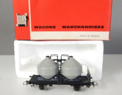 Jouef wagon cimentier - wagon, gris