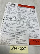 Fiche technique automobile