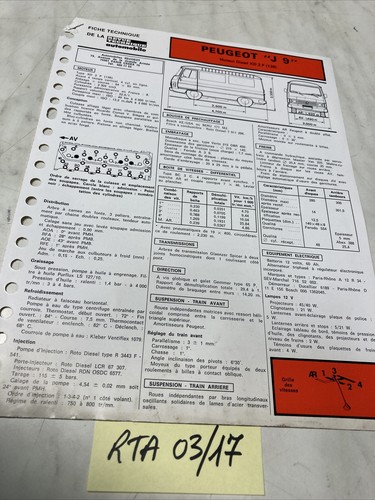 Fiche technique automobile