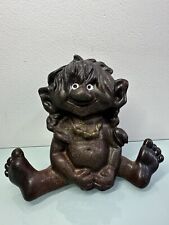 Troll En Céramique Vintage Designer Tomas Hellstrom Signé Nittsjo Sweden