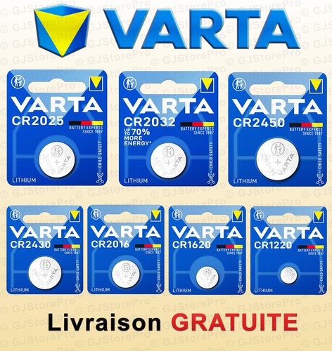 Piles cr2032 bouton lithium - lithium, 3v