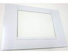 Vitre exterieure four blanche