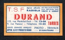 PUBLICITE DE 1953 -- TSF