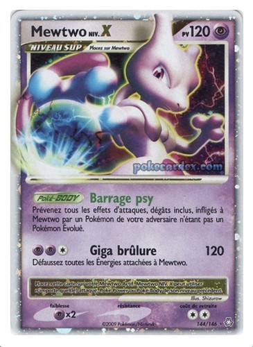 Carte pokémon mewtwo niv x - pokémon,